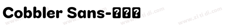 Cobbler Sans字体转换 Cobbler Sans字体转换